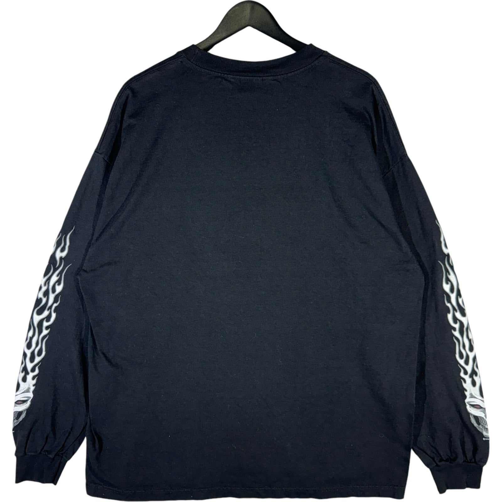 Vintage Flaming Skull Long Sleeve