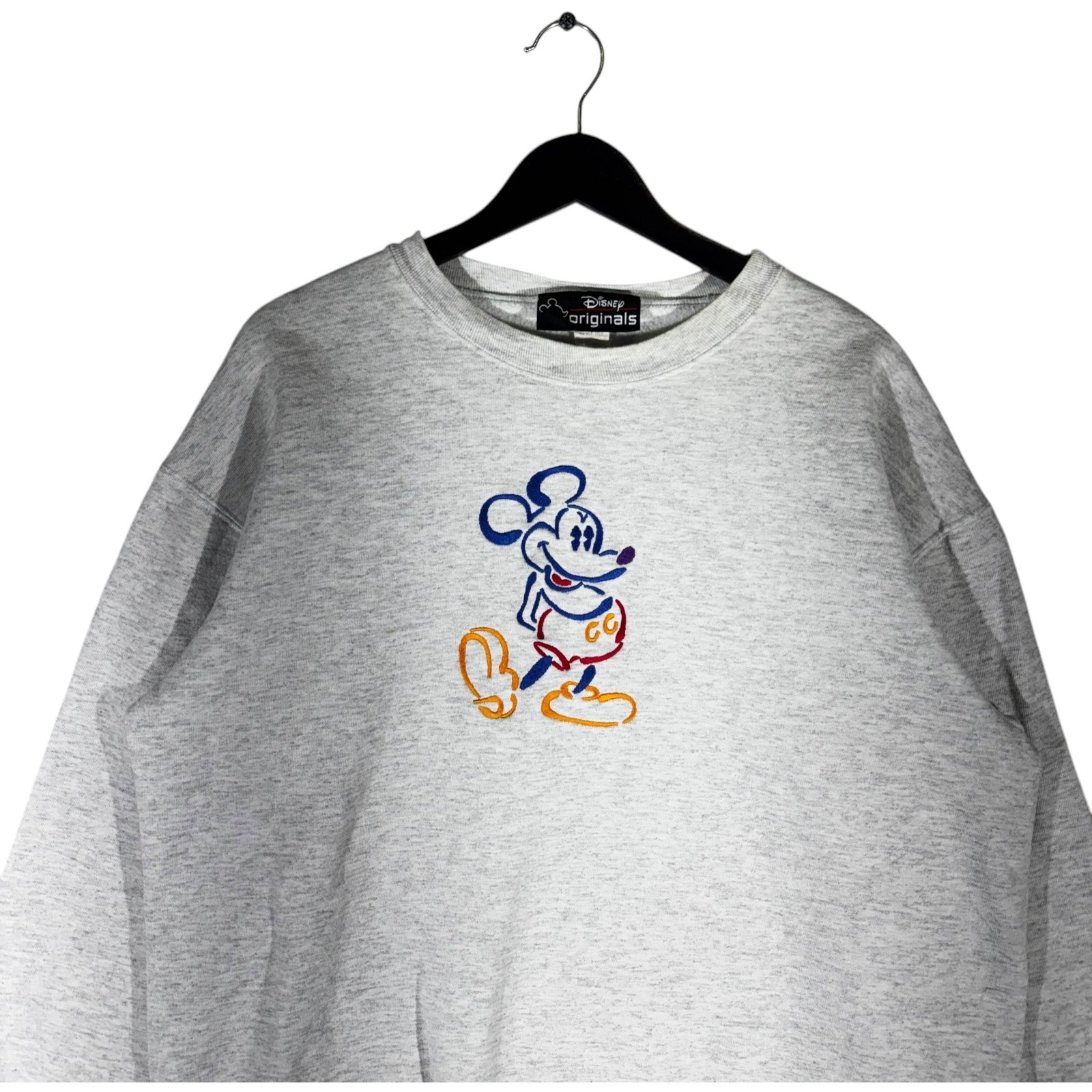 Vintage Disney Mickey Mouse Embroidered Crewneck 90s