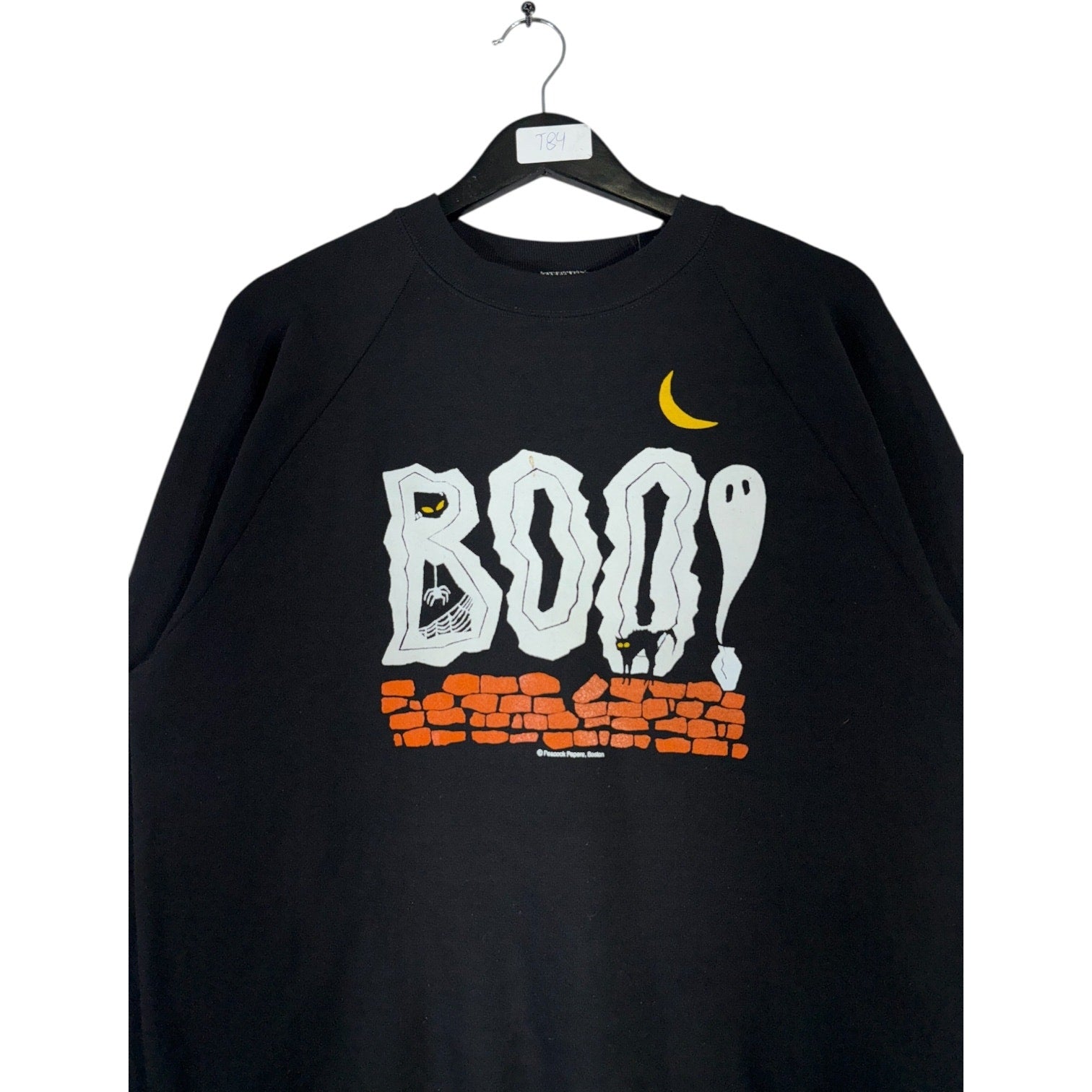 Vintage Boo Ghost Print Sweatshirt Crewneck