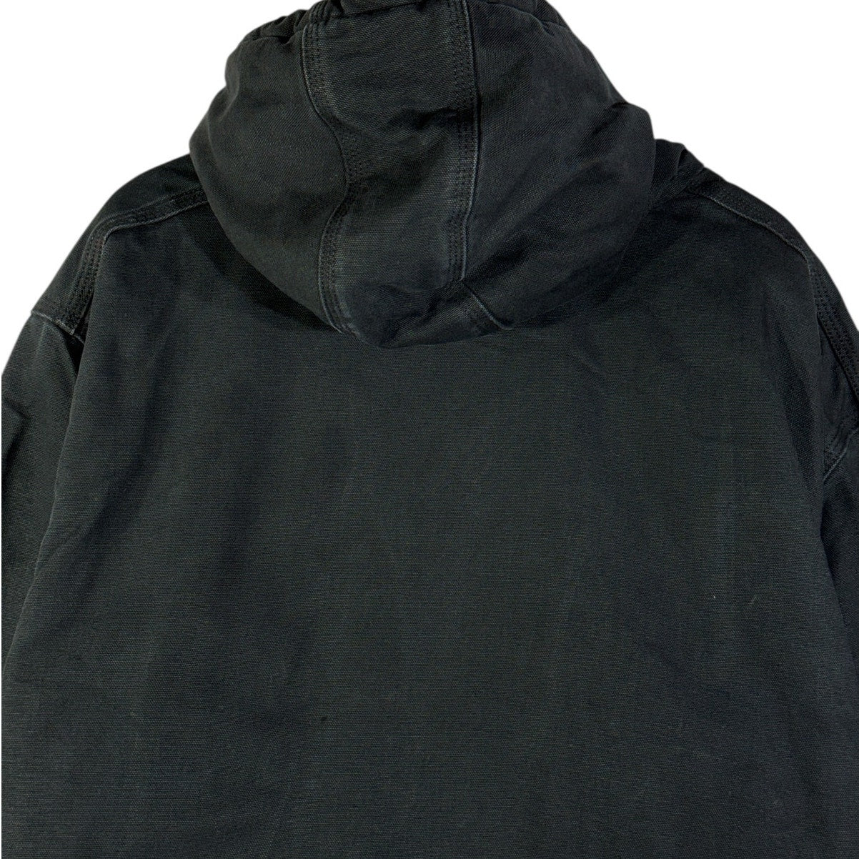 Vintage Carhartt Canvas Hooded Full Zip Quilted Workwear Jacket