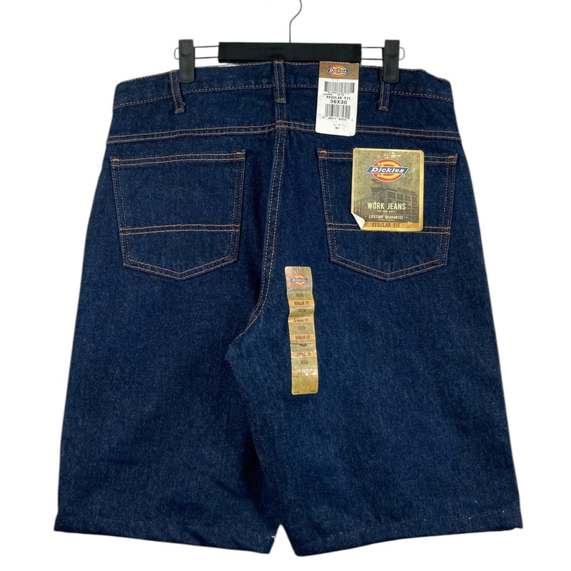 Vintage Dickies Regular Fit Dark Wash Denim Shorts 36