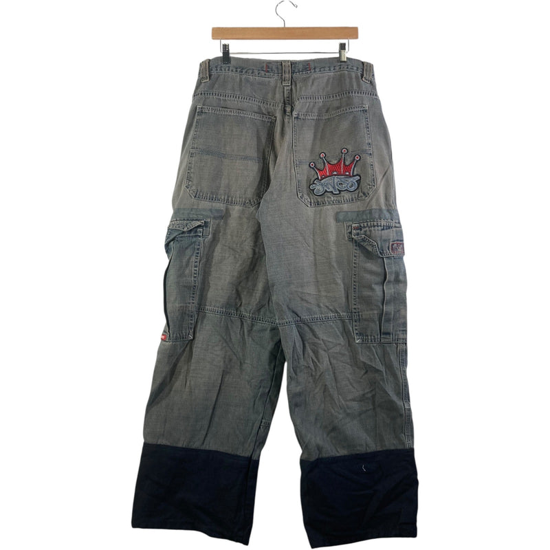 Vintage NCO Crown Embroidered Baggy Cargo Pants 34