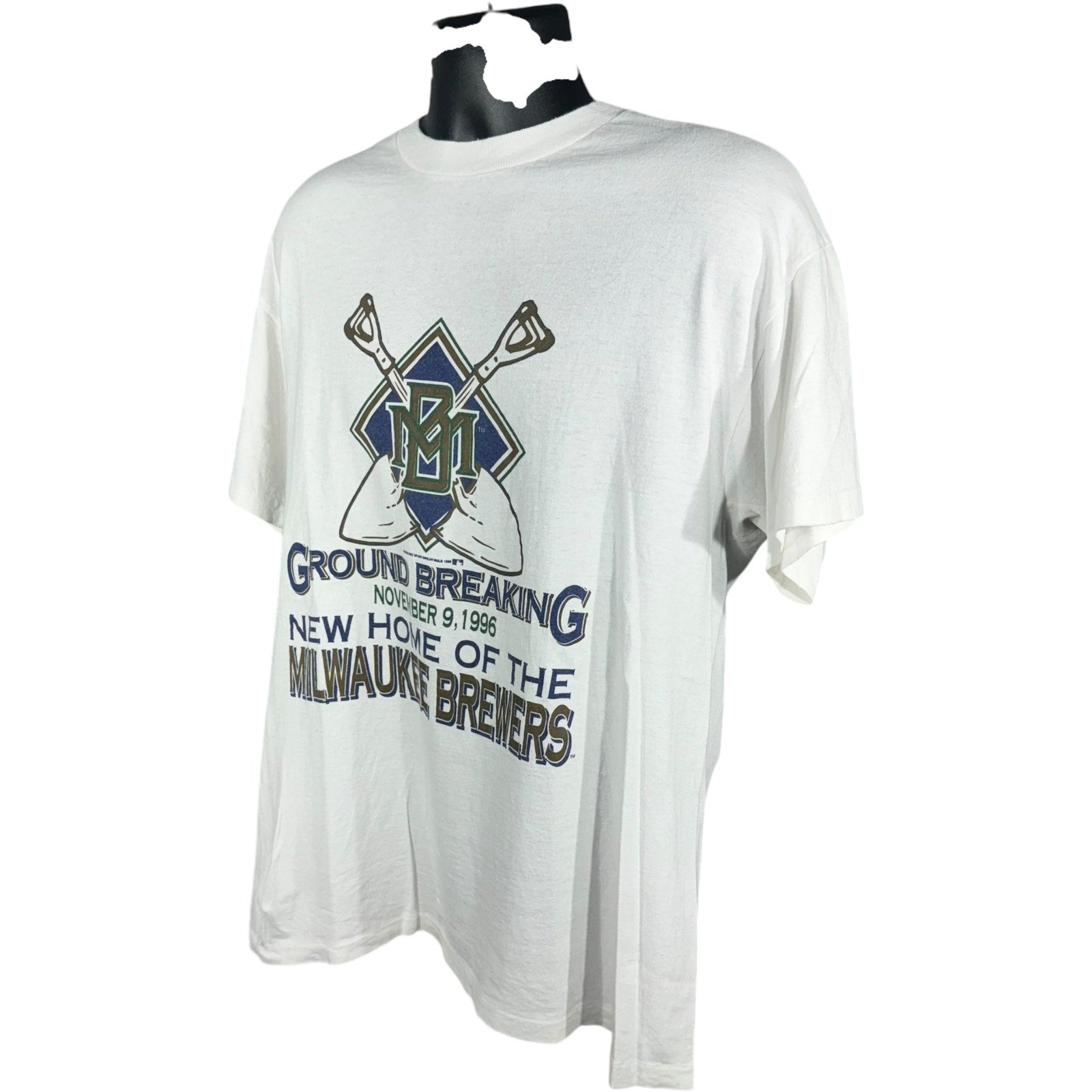 Vintage Milwaukee Brewers Ground Breaking MLB Tee