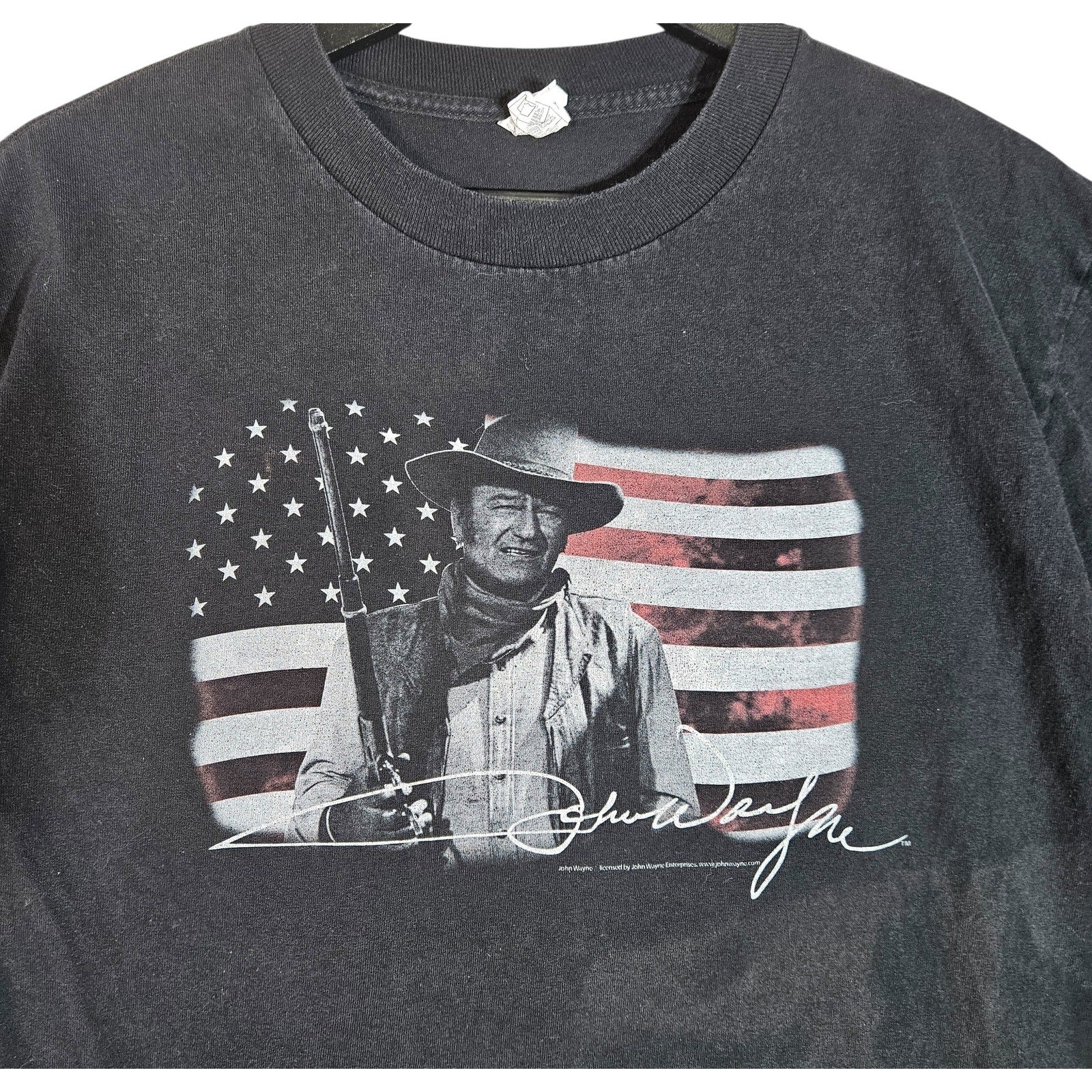 Vintage John Wayne American Flag Shirt