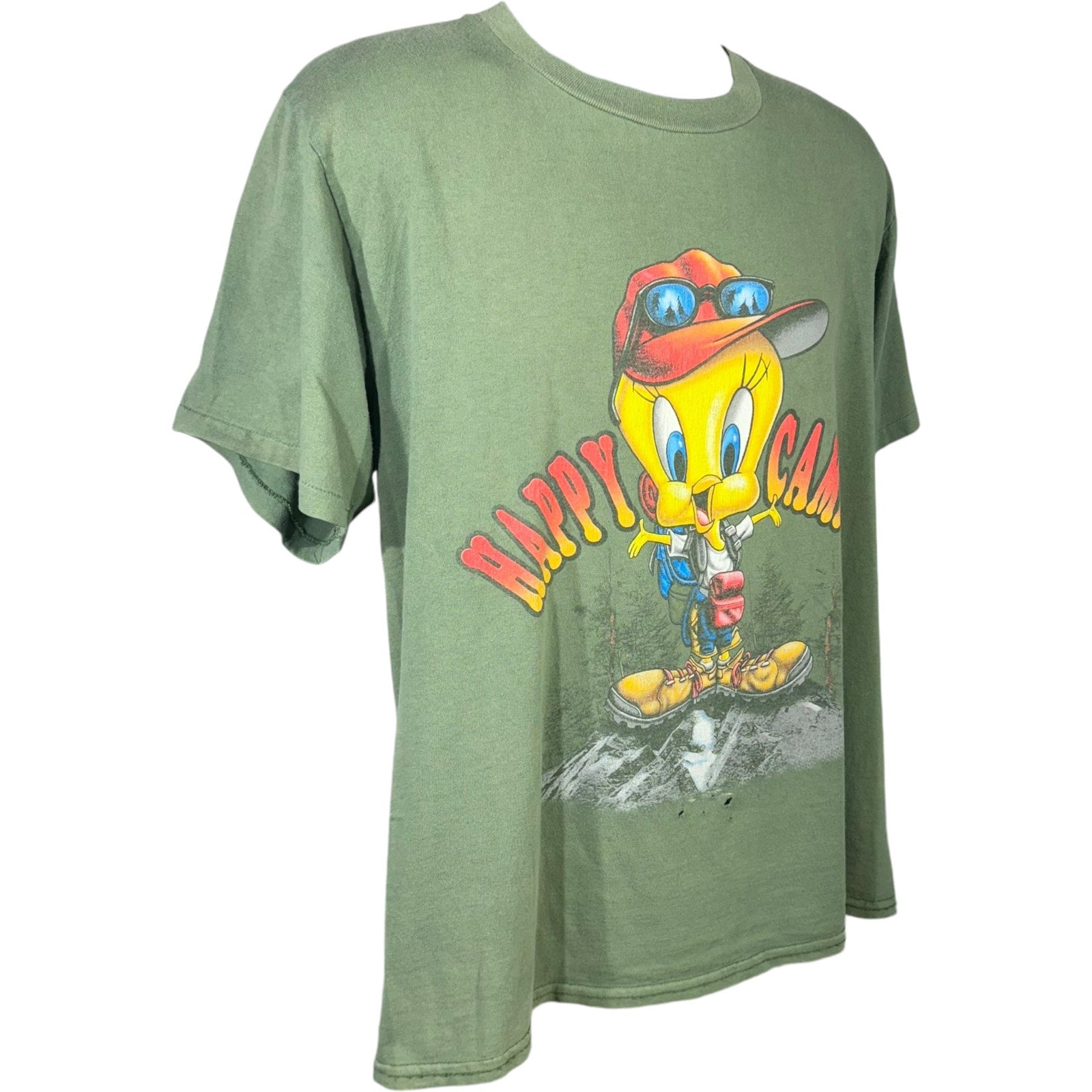 Vintage Looney Tunes Tweety Bird Happy Camper Tee 90s