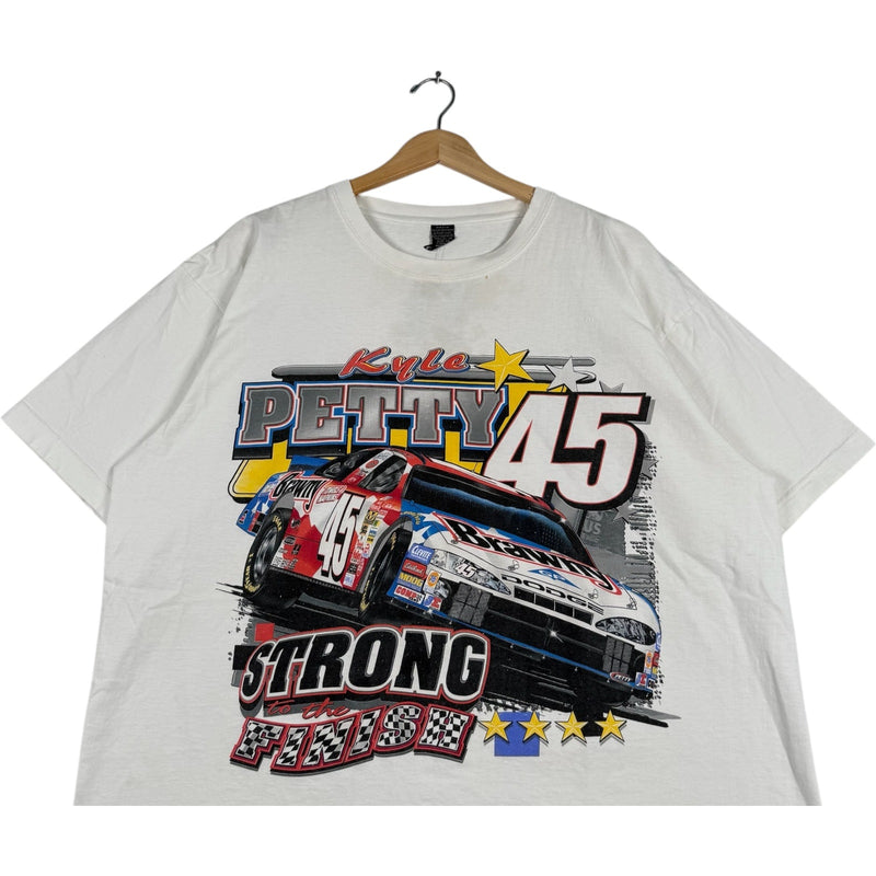 Vintage Kyle Petty #45 Brawny Race Car NASCAR Tee
