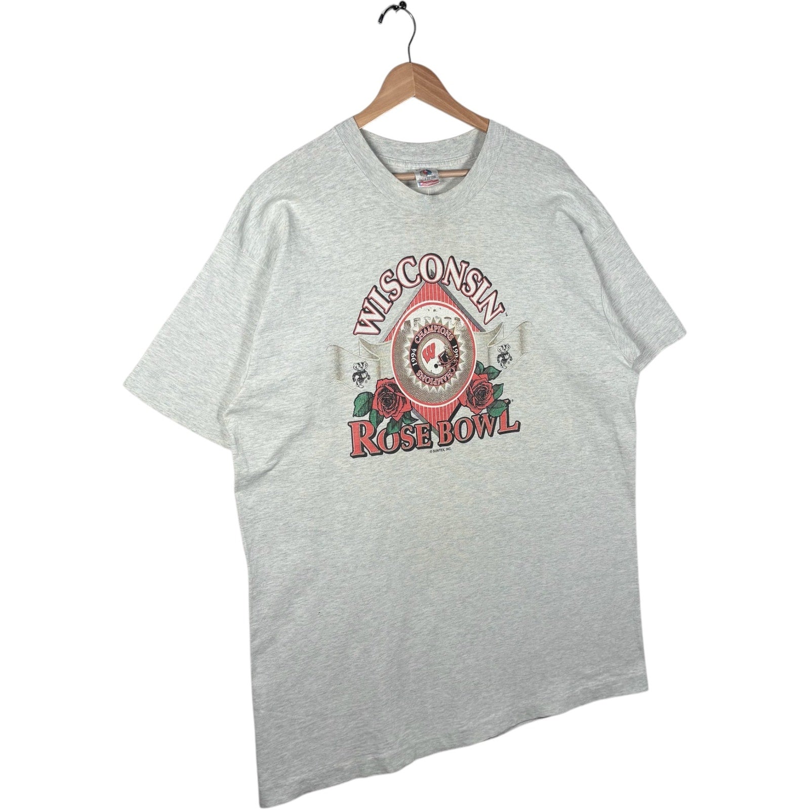 Vintage University of Wisconsin Rose Bowl Champs Football 90s Tee