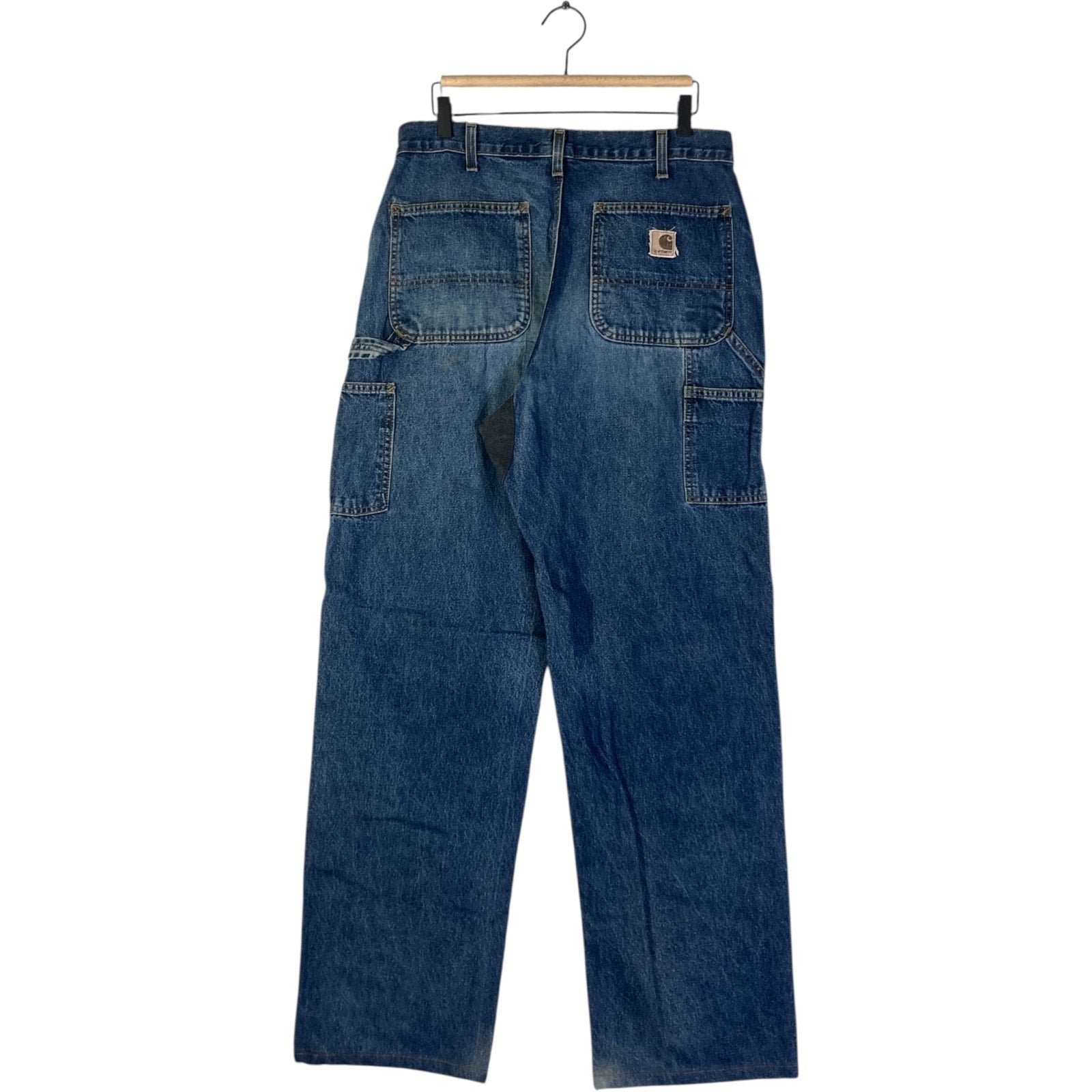 Vintage Carhartt Utility Workwear Carpenter Denim Pants 34x36