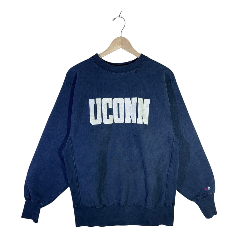 Vintage Champion UConn Huskies University of Connecticut Crewneck