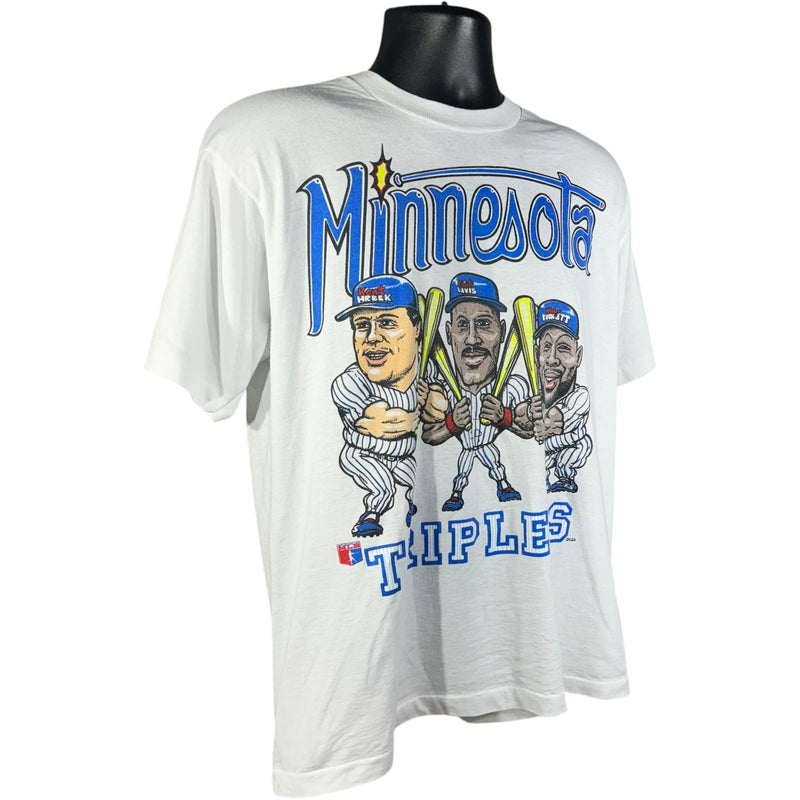 Vintage Minnesota Twins "Triplets" Caricature Tee 90s