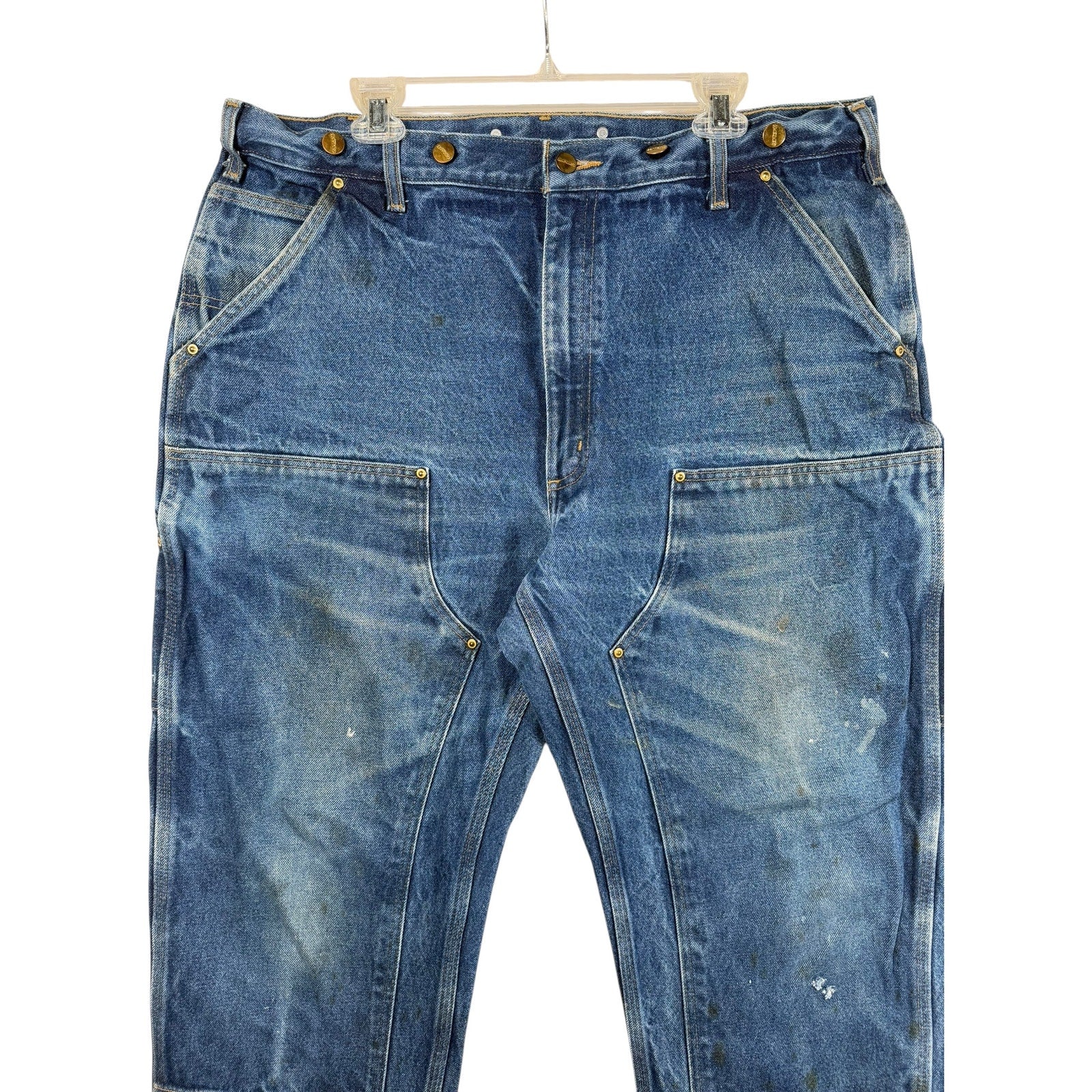 Vintage Carhartt Double Knee Carpenter Denim Pants 40