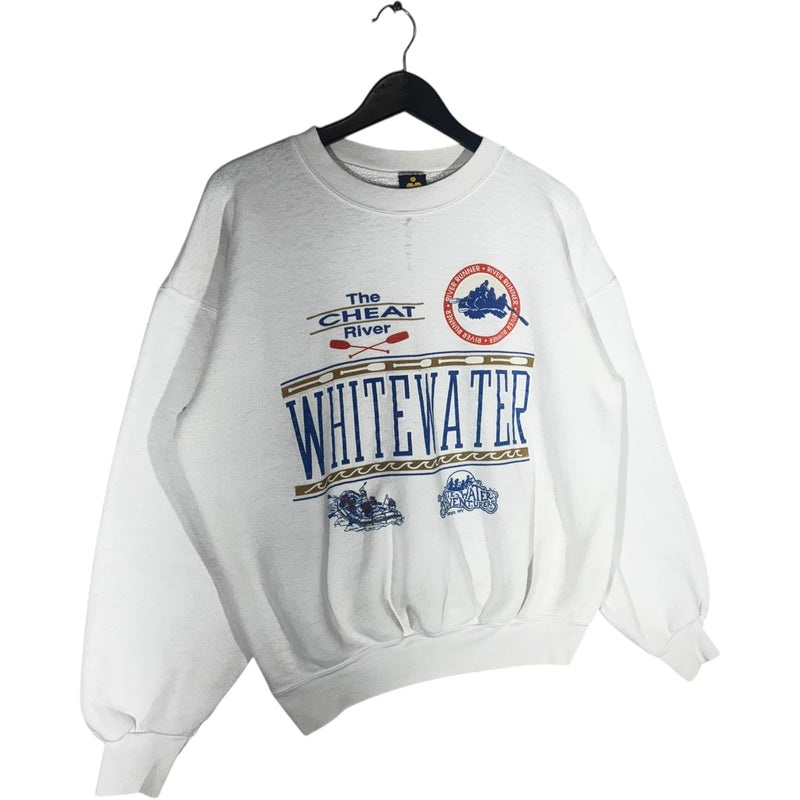 Vintage Whitewater Adventures "The Cheat River" Crewneck 90s