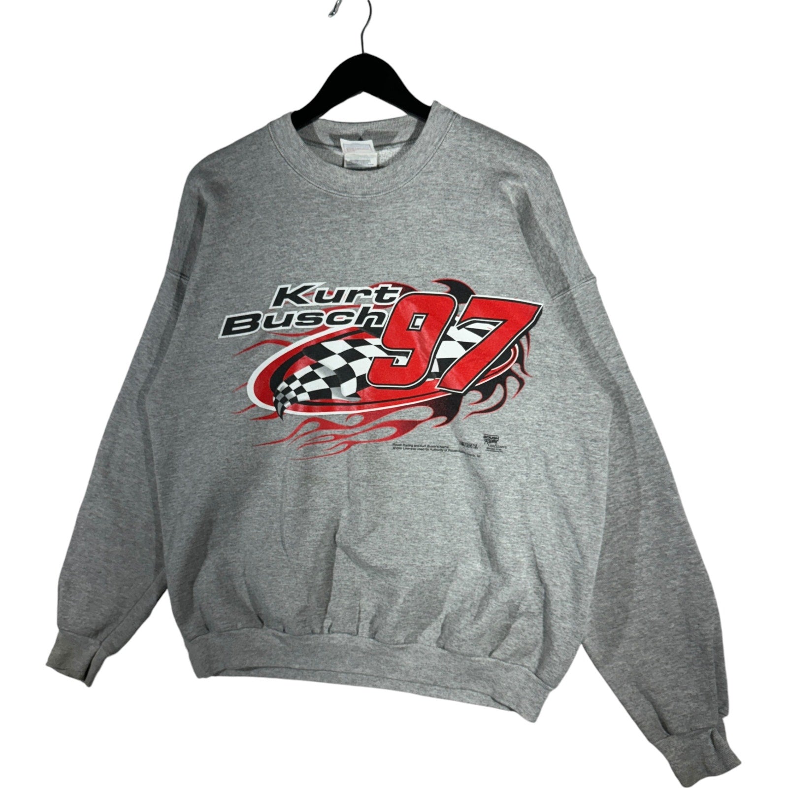 Vintage NASCAR Kurt Busch Racing Crewneck