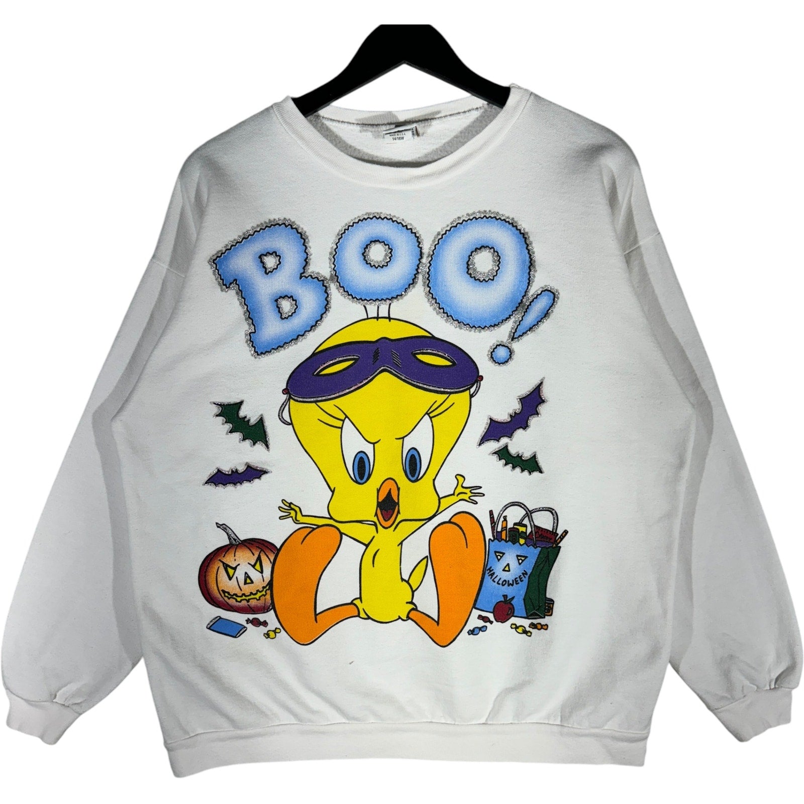 Vintage Tweety Bird Looney Tunes Halloween Crewneck