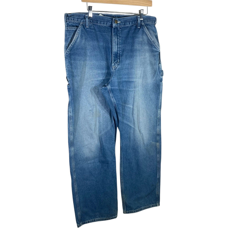Vintage Carhartt Dungaree Fit Denim Carpenter Pants 38x32