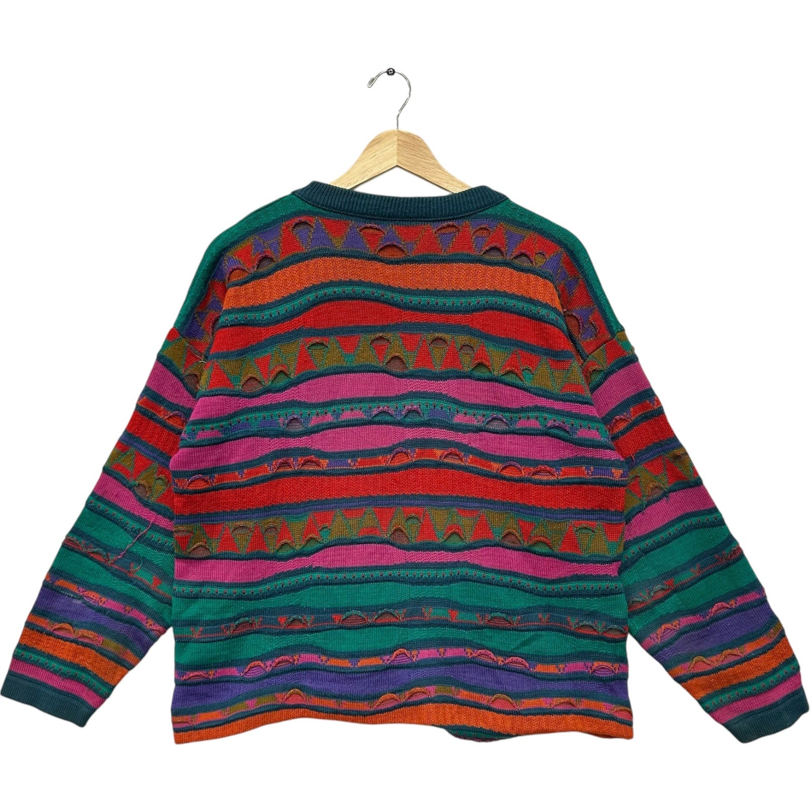 Vintage La Dame 3D Knit Sweater 90s