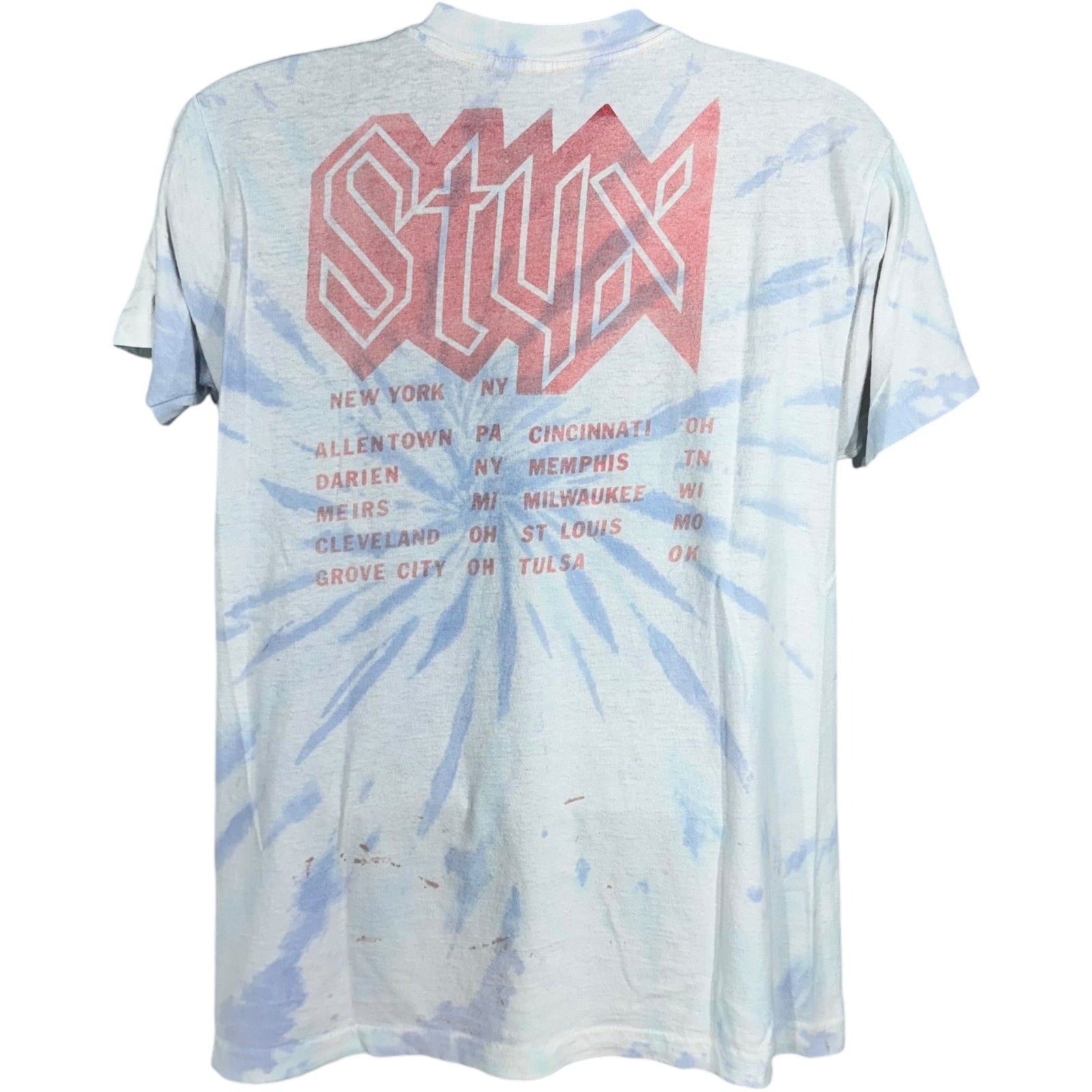 Vintage Styx Tie Dye Tour Tee 90's