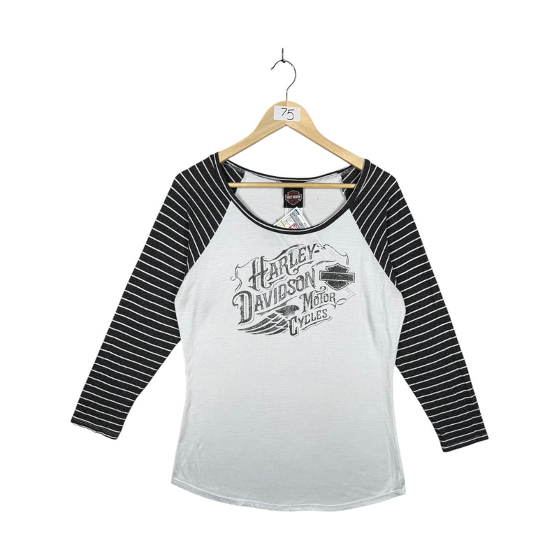 Vintage Harley Davidson Striped T-Shirt