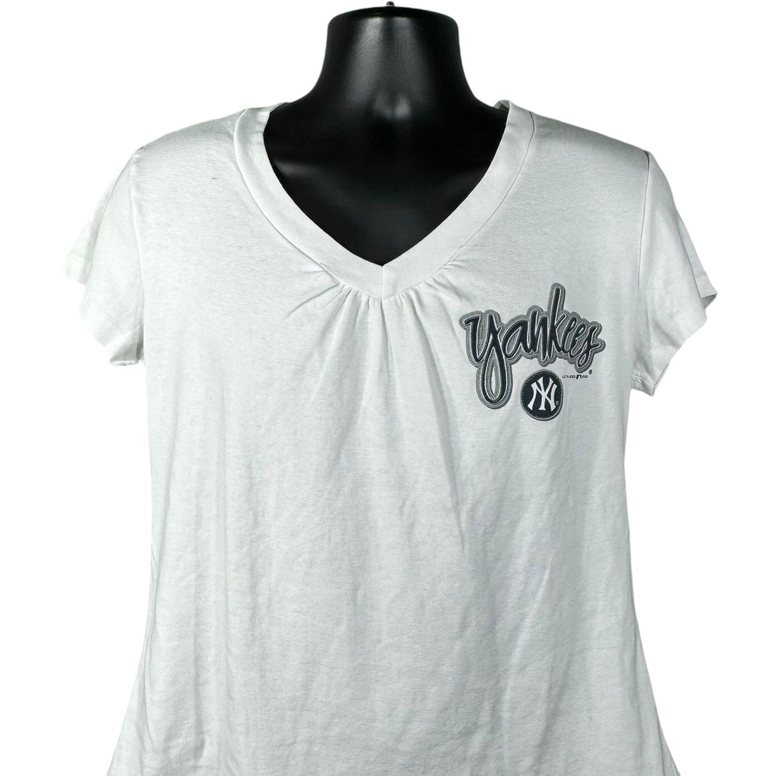 Vintage Women's New York Yankees V Neck MLB Tee