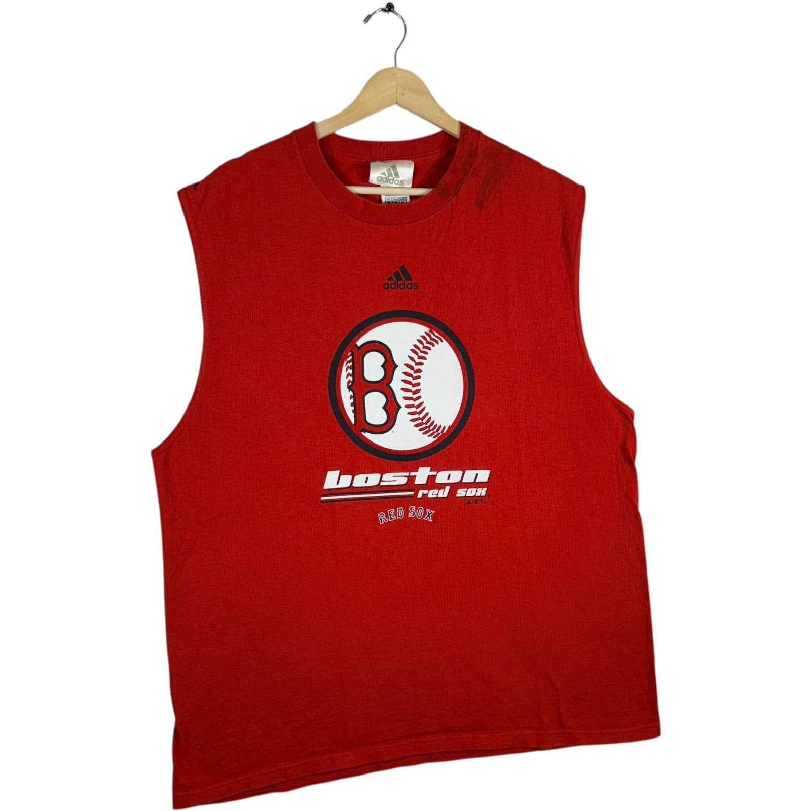 Vintage Boston Red Sox Team Logo Cut Off MLB Tee