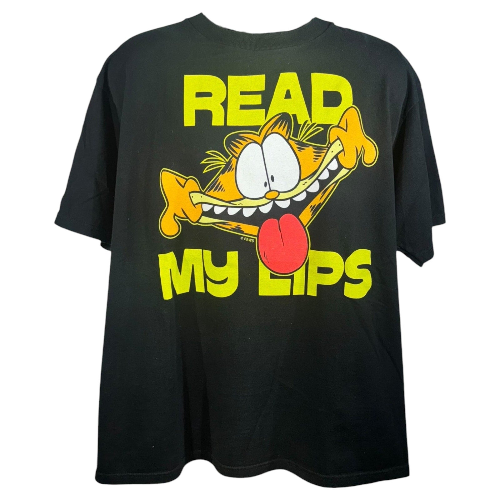 Vintage Garfield "Read My Lips" Cartoon Tee