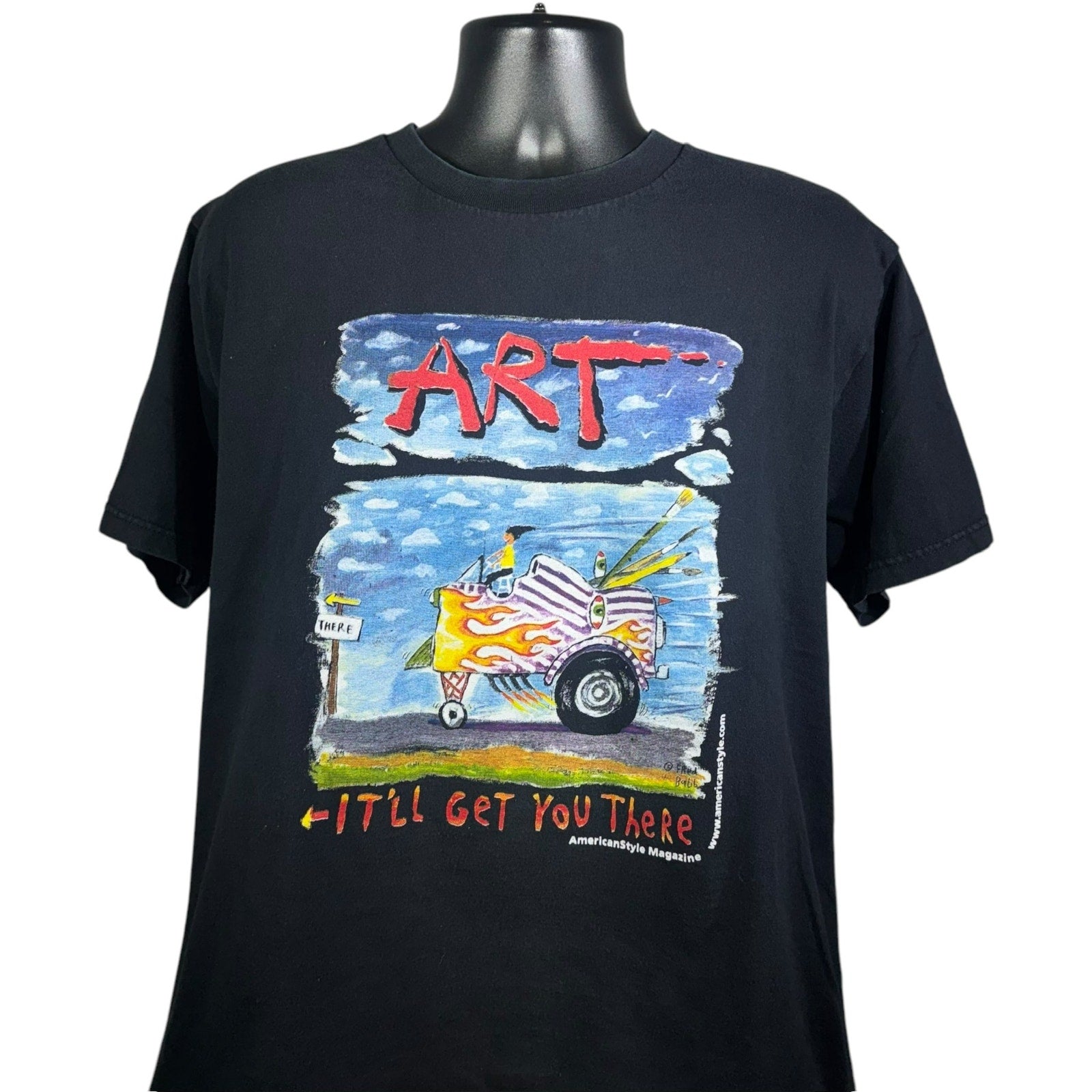 Vintage Fred Babs American Style Magazine "ART" Tee