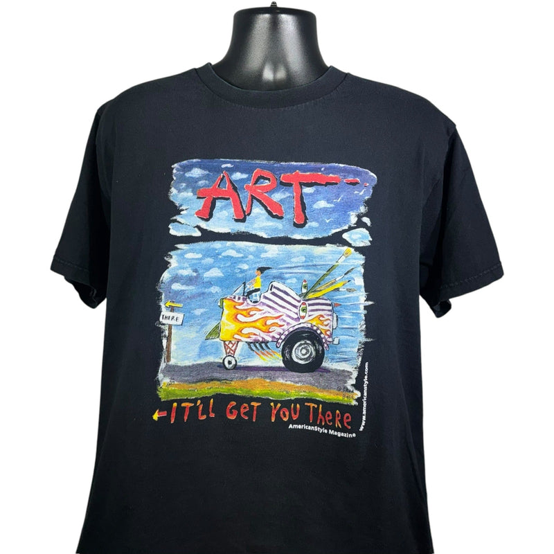 Vintage Fred Babs American Style Magazine "ART" Tee