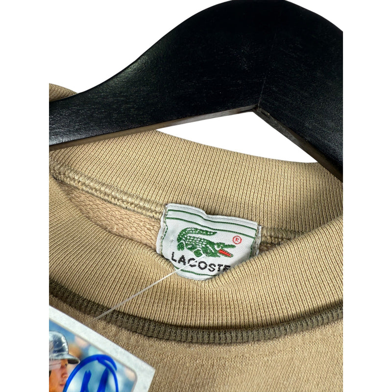 Vintage Lacoste Spellout Logo Crewneck