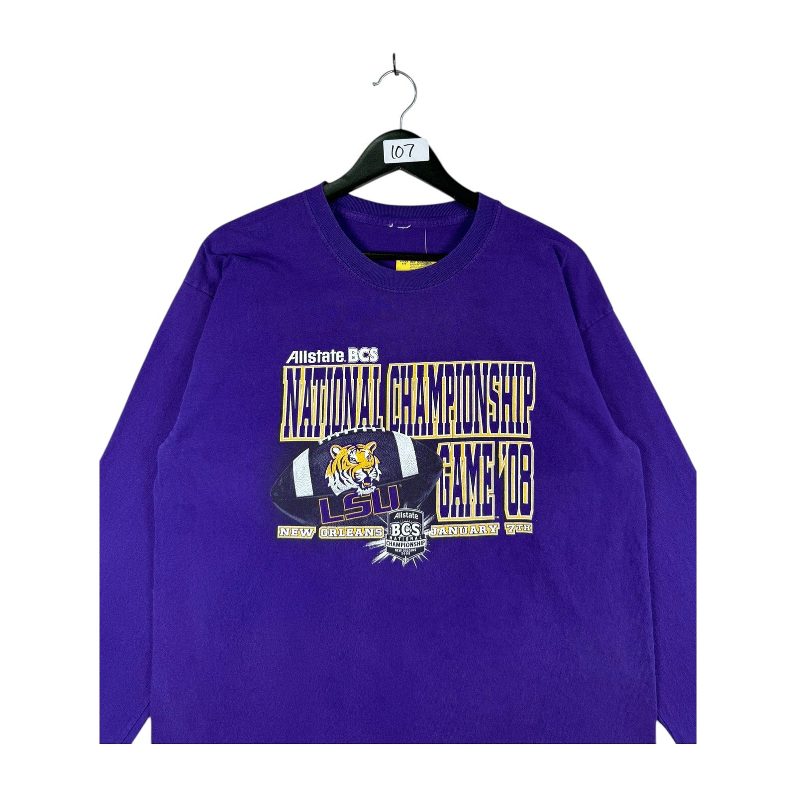 Vintage LSU Tigers National Championship Long Sleeve T-Shirt