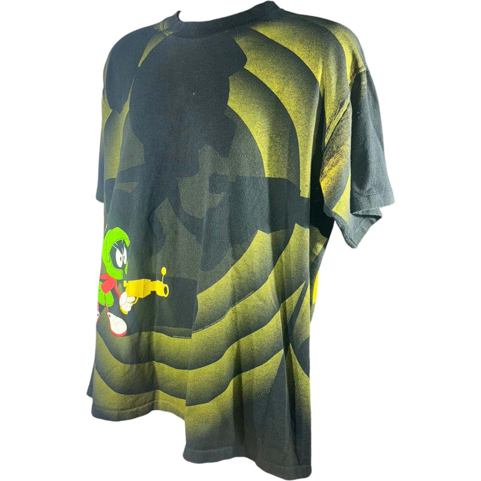 Vintage Looney Tunes Marvin The Martian Shadow AOP Tee