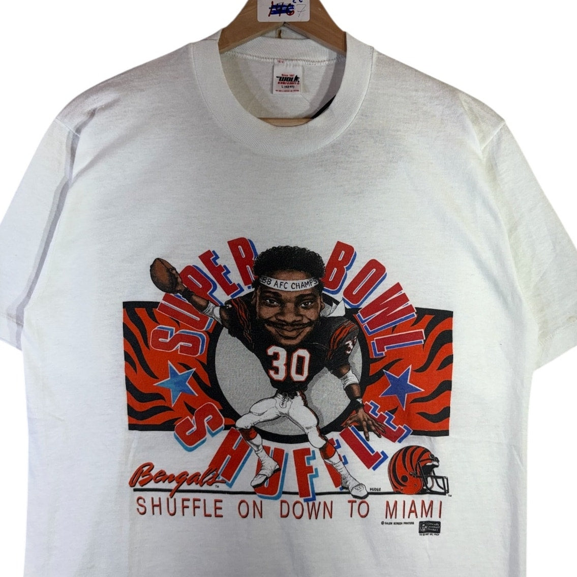 Vintage Cincinnati Bengals Super Bowl Shuffle #30 NFL T-Shirt