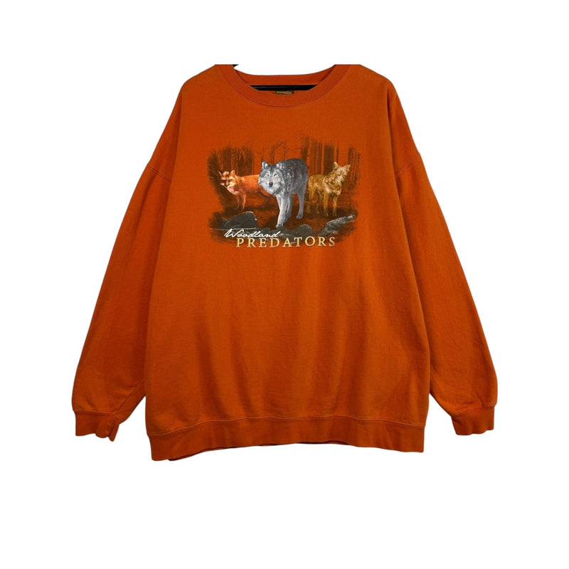 Vintage "Woodland Predators" Wolves Crewneck