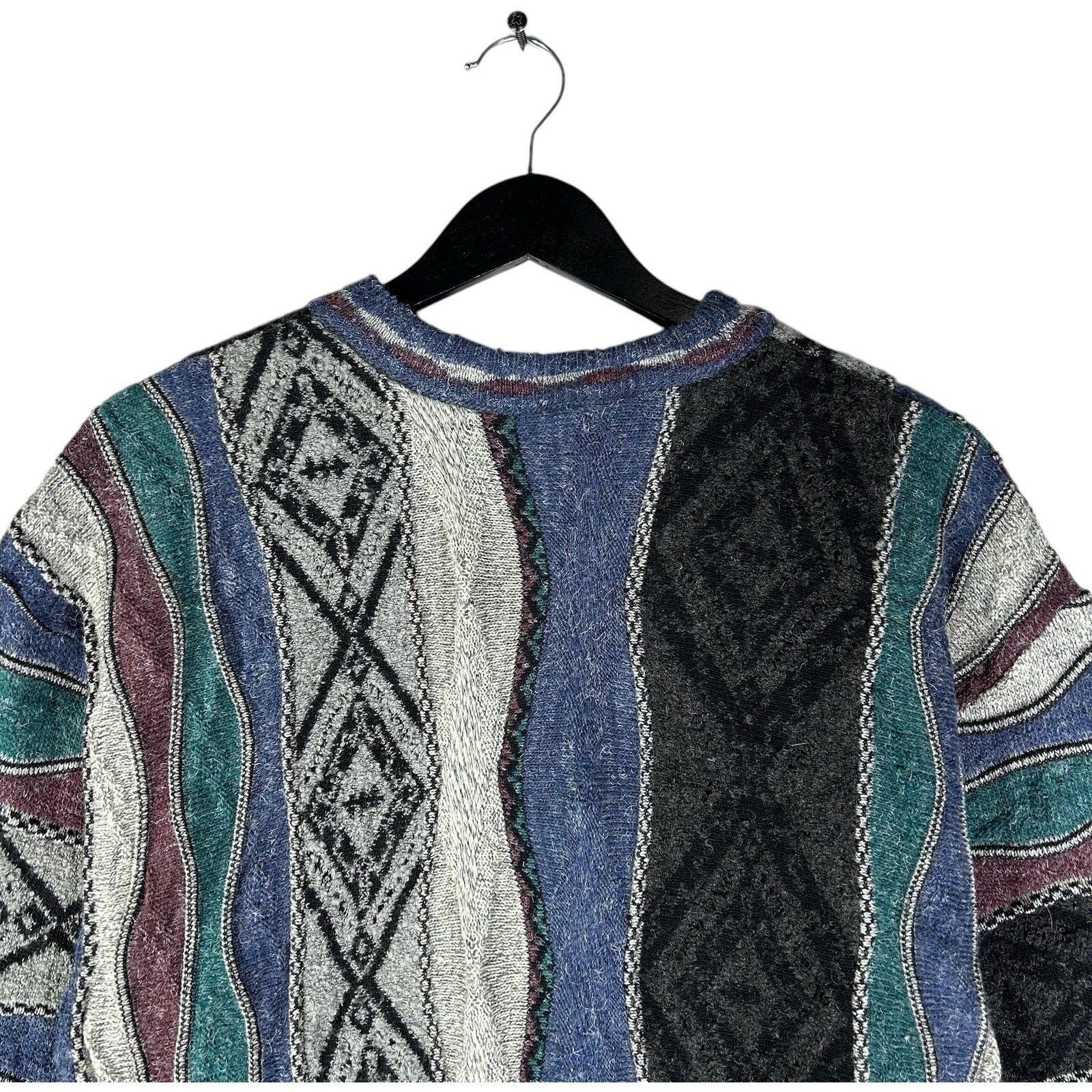 Vintage 3D Knit Textured Sweater