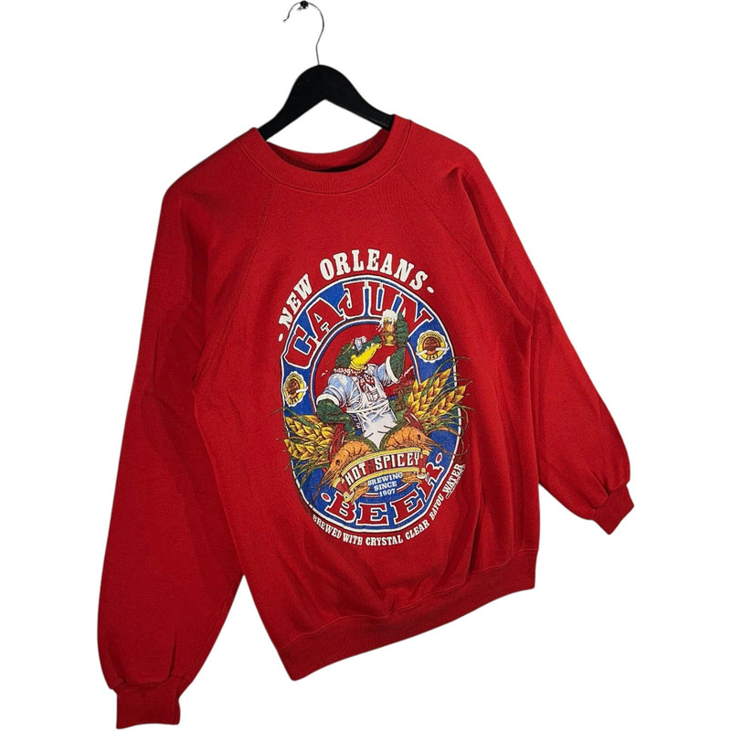 Vintage New Orleans Cajun Beer Logo Crewneck