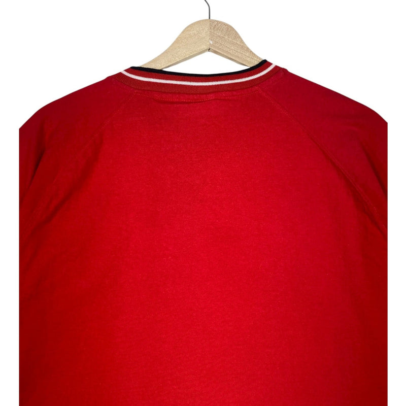 Vintage Reds MLB Team Logo V-Neck T-Shirt