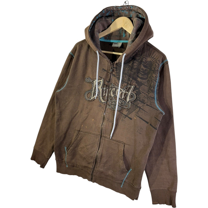 Vintage Ripcurl Tribal Skull Full Zip Hoodie