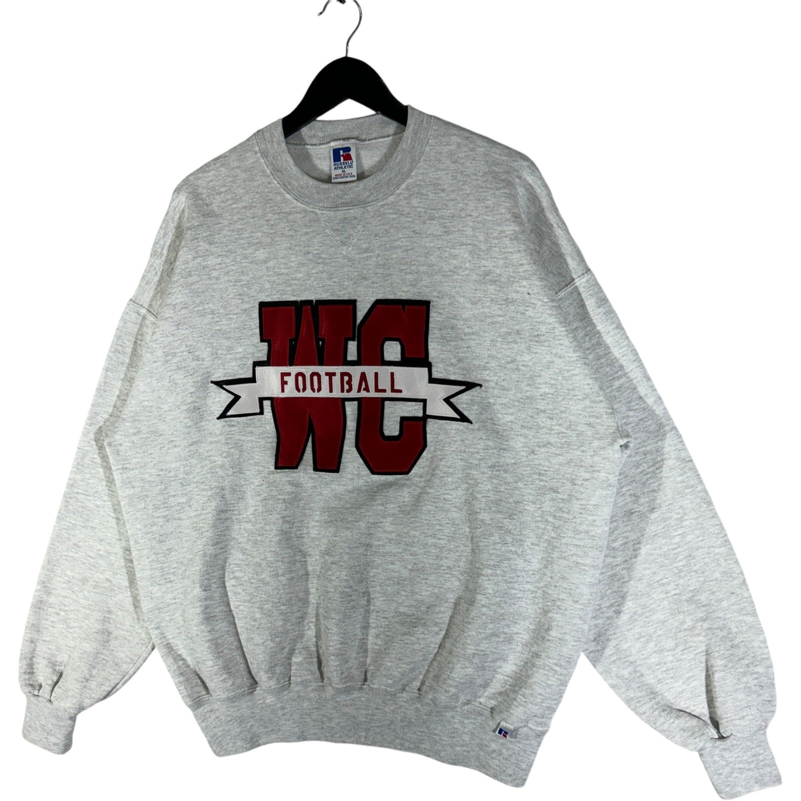 Vintage Russell WC Football Spellout Crewneck