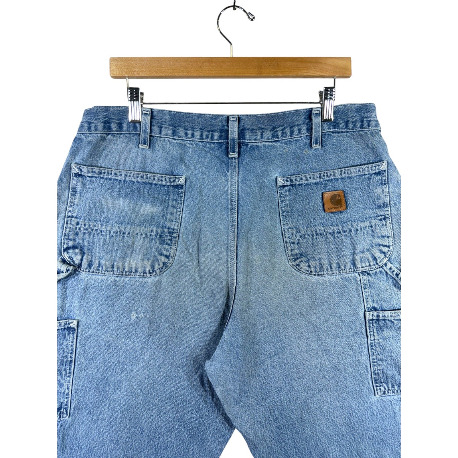 Vintage Carhartt Dungaree Fit Denim Carpenter Shorts 38