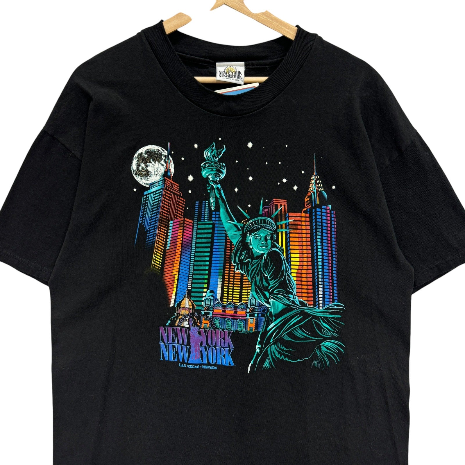 Vintage New York New York Hotel and Casino Las Vegas Souvenir Tee