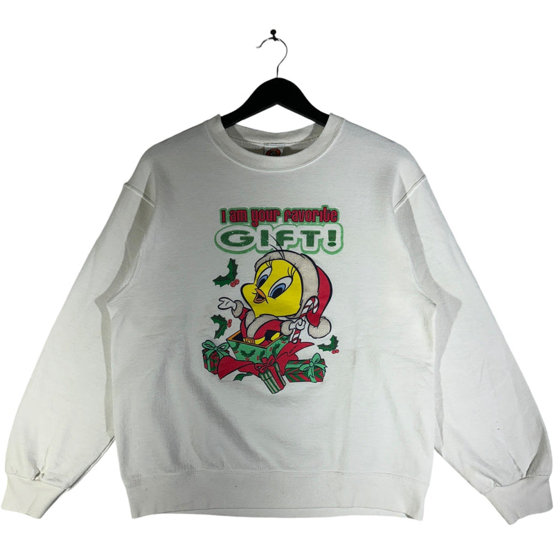 Vintage Looney Tunes Tweety Bird Christmas Gift Crewneck