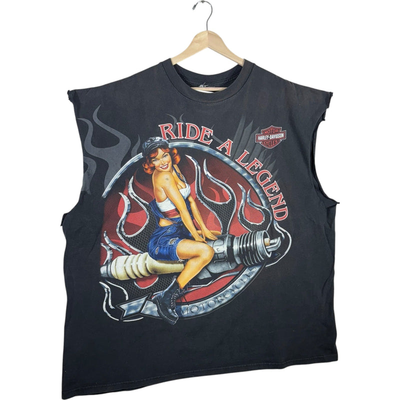 Vintage Harley Davidson "Ride a Legend" Muscle Tee