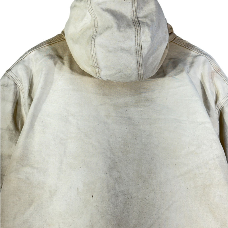 Vintage Carhartt Distressed Canvas Full Zip Workwear Jacket