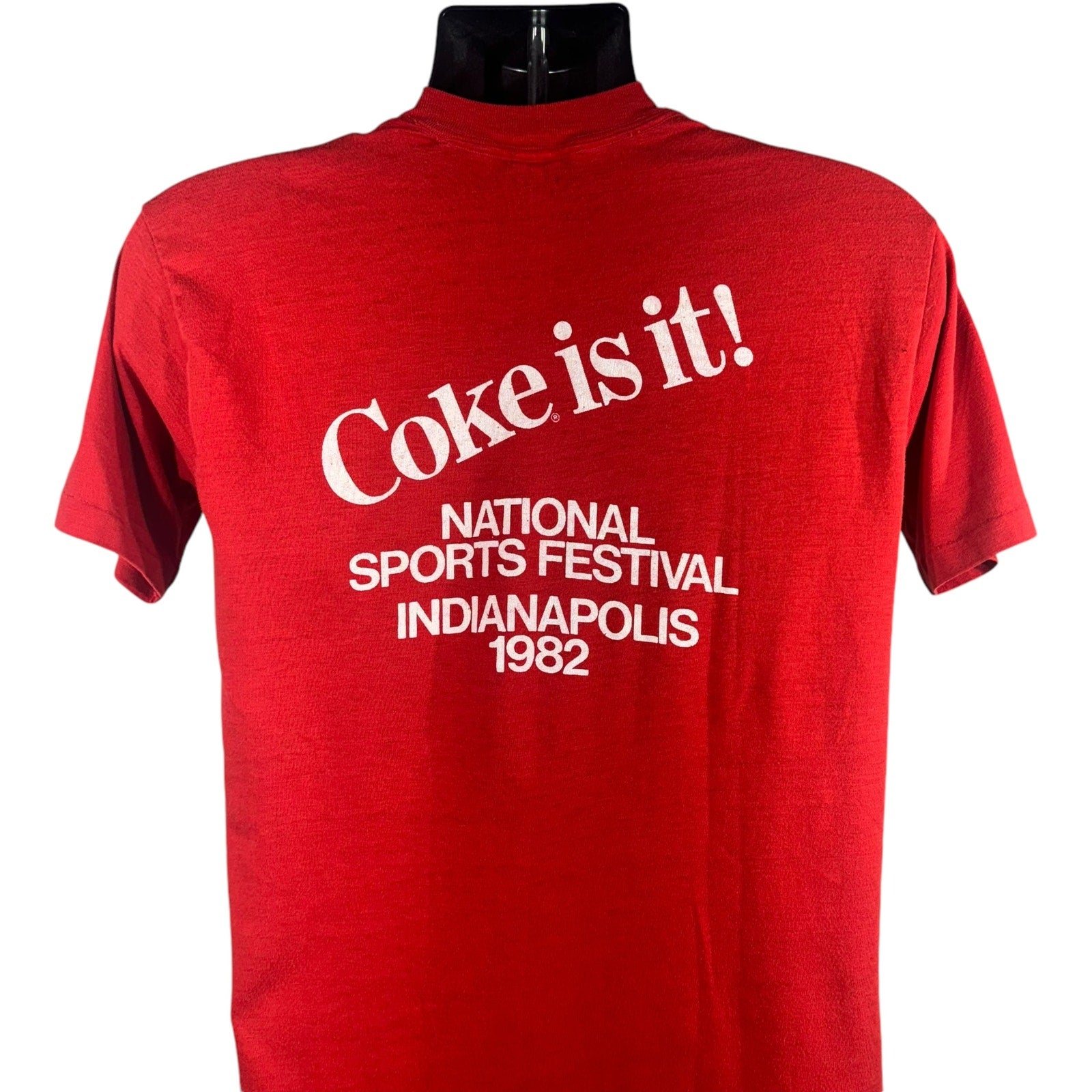 Vintage Coca Cola Olympics Souvenir Tee 1982