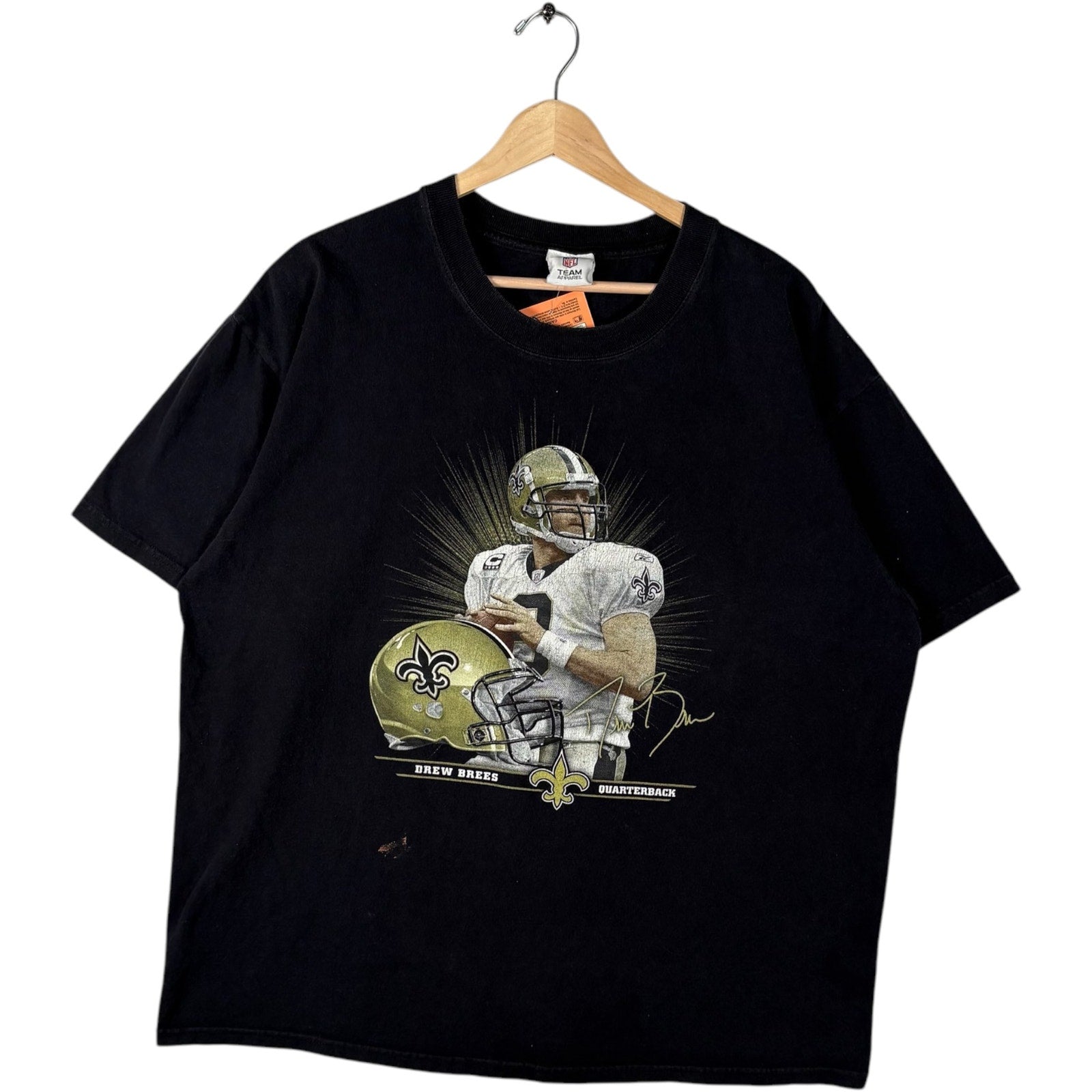 Vintage New Orleans Saints Drew Brees #9 Full Body Tee