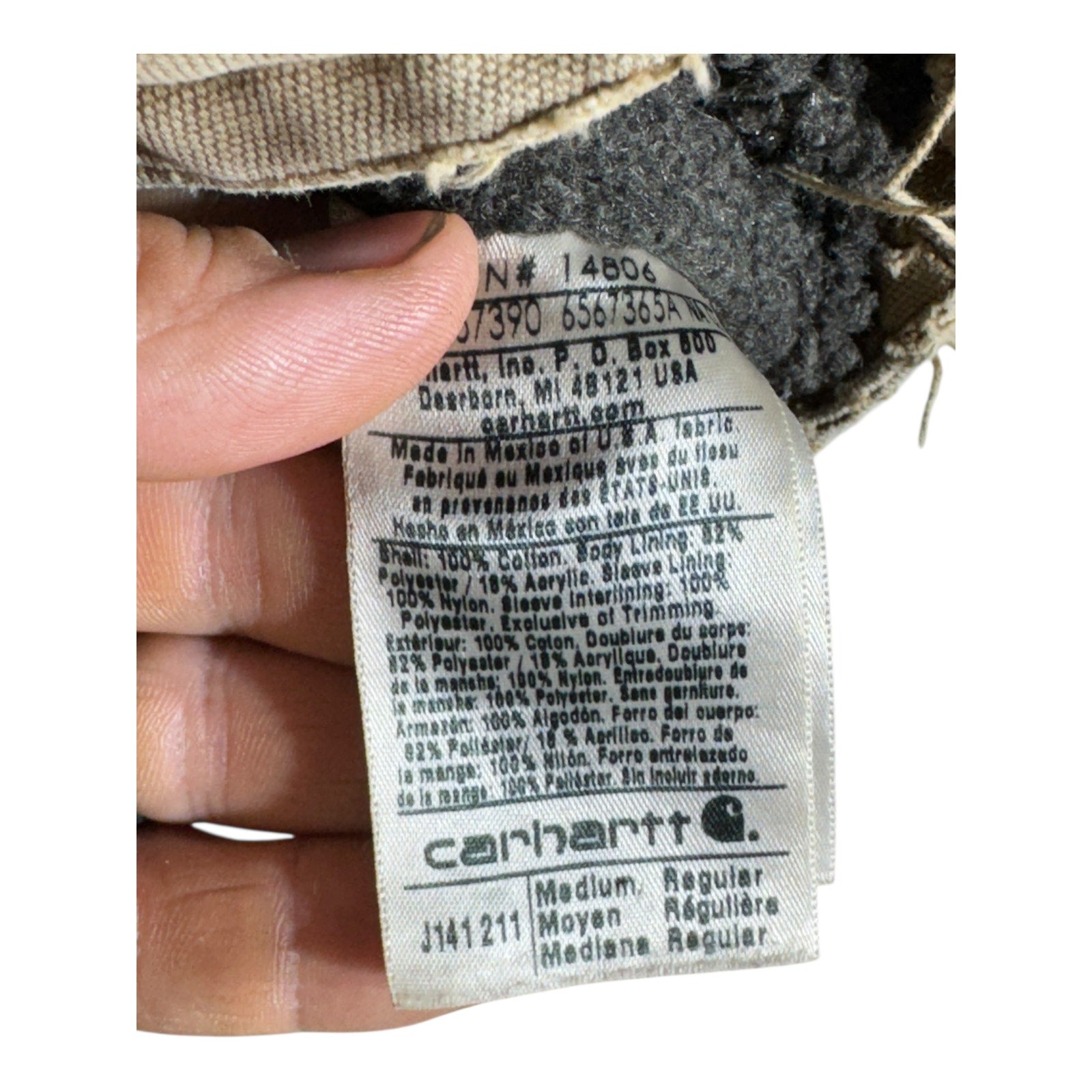 Vintage Carhartt Extreme Distressed Canvas Workwear Jacket