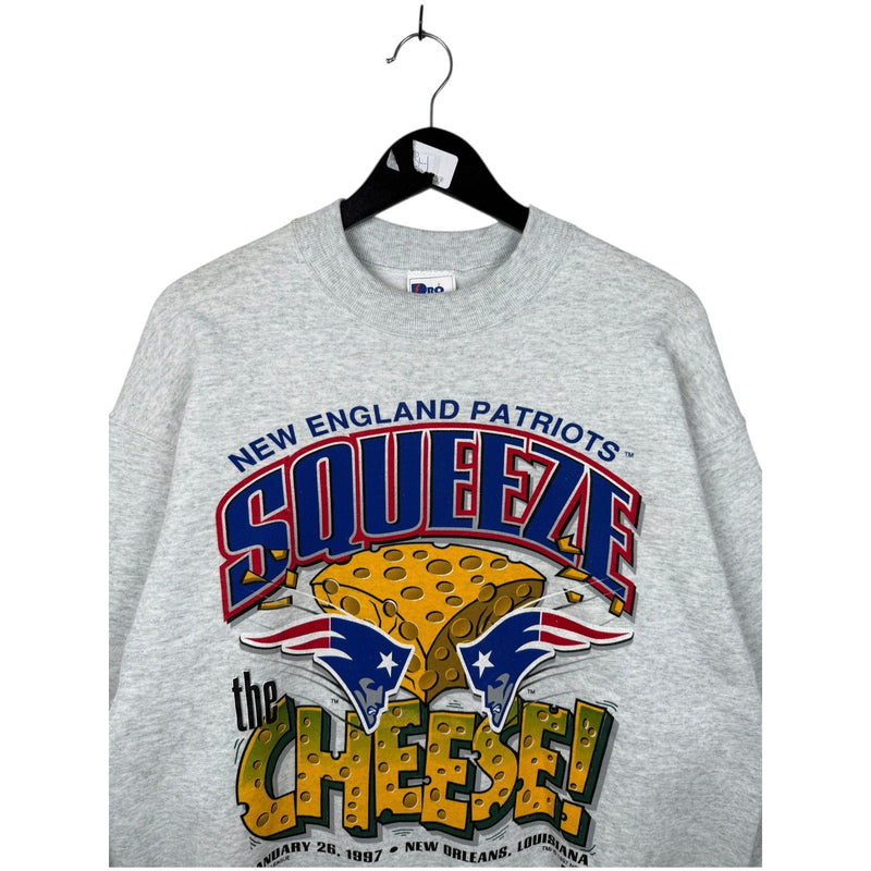 Vintage New England Patriots “Squeeze the Cheese” Crewneck