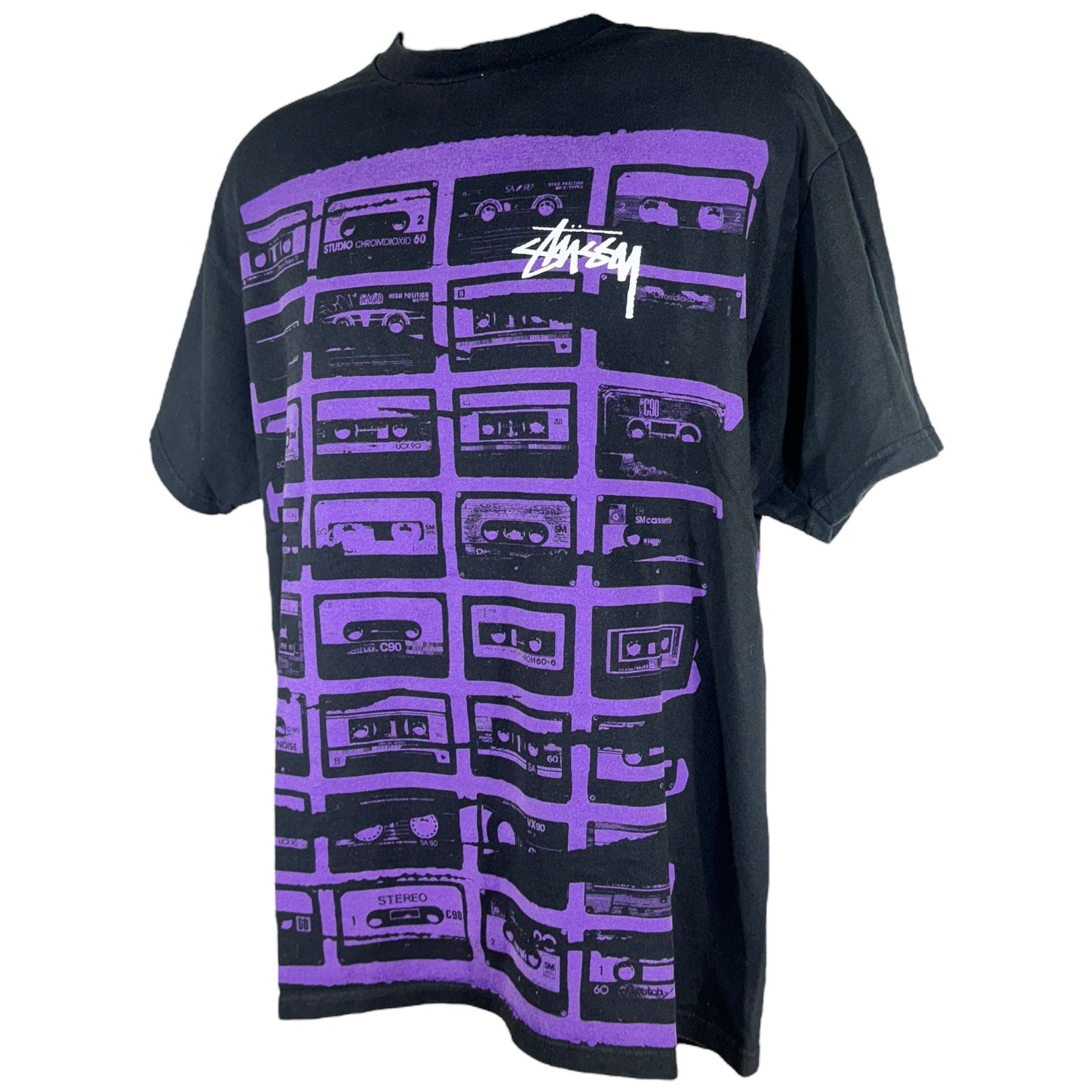 Vintage Stussy Cassette AOP Tee