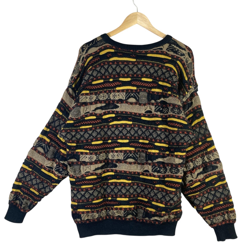 Vintage Coogi Style Horizontal Knit
