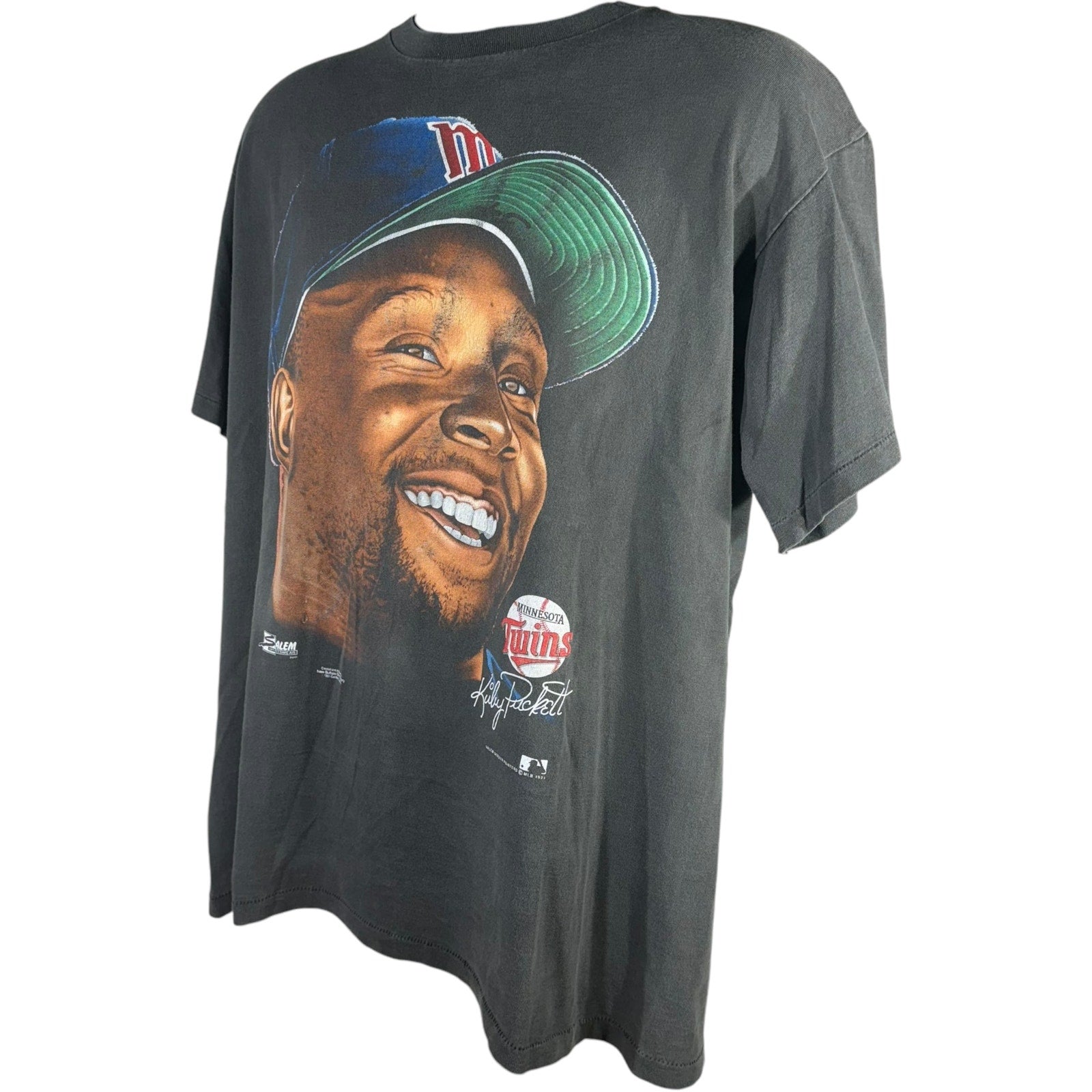 Vintage Minnesota Twins Big Face Kirby Puckett Tee 90s