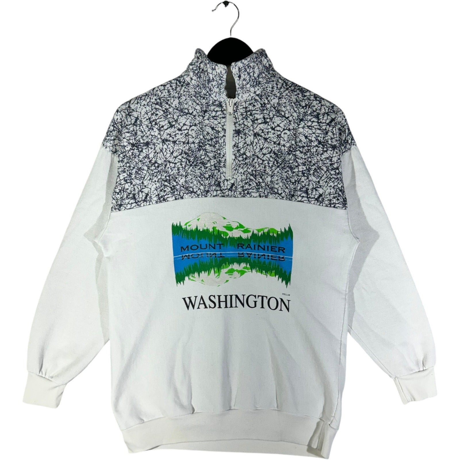 Vintage Washington Mount Rainier 1/4 Zip Souvenir Sweatshirt